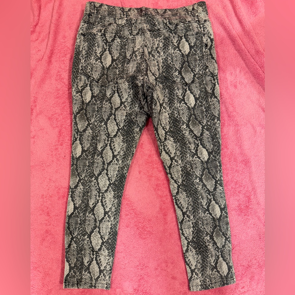 Snakeskin Print Pants